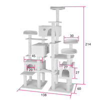 Tiragraffi per gatti 214 cm beige 08_0000186