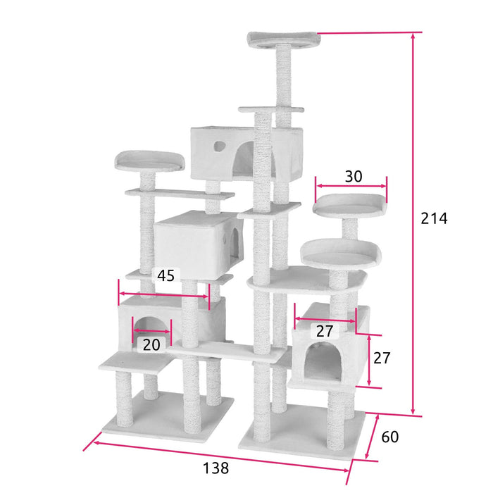 Tiragraffi per gatti 214 cm beige 08_0000186