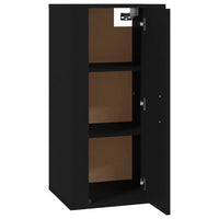 Mobile Porta TV a Parete Nero 40x34,5x80 cm 816673