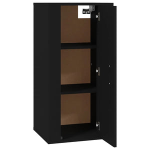 Mobile Porta TV a Parete Nero 40x34,5x80 cm 816673