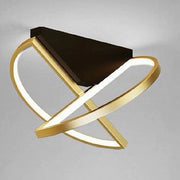 Trade Shop - Plafoniera Led 44 Watt Oro Lampadario Soffitto Design Moderno Luce Fredda 50438 -