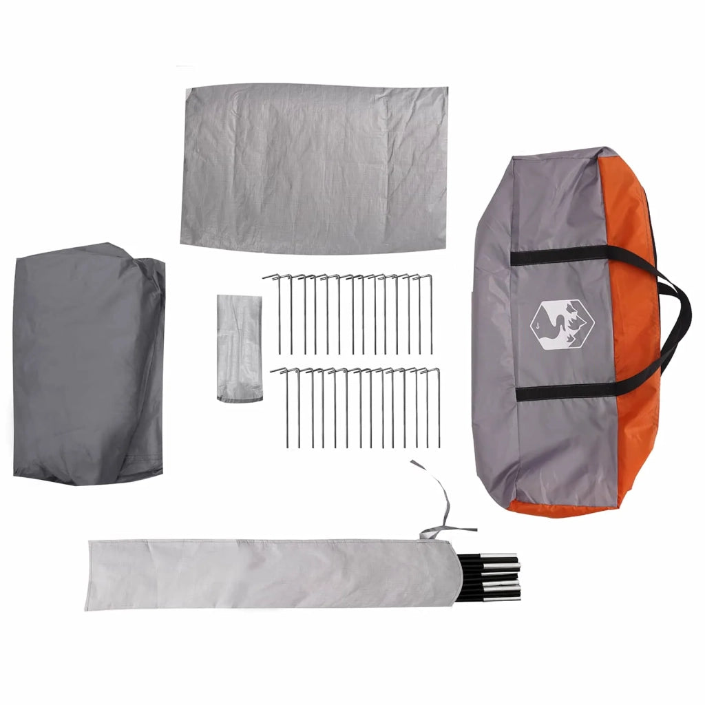 Tenda a tunnel Grigio e arancione 562 x 265 x 216 cm 42017459