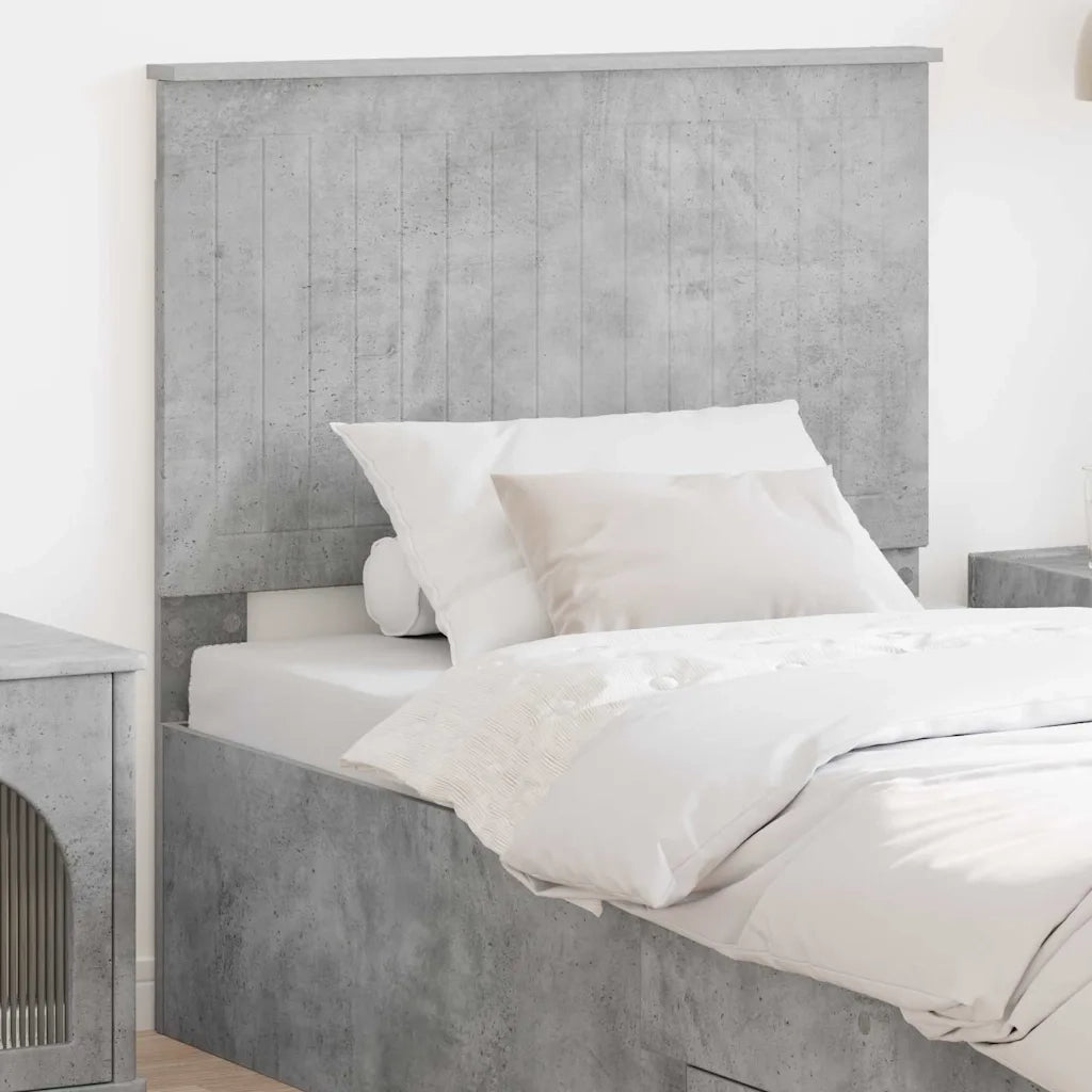 Testiera-Testata-Testiera Decorativa Grigio cemento 90 cm Legno multistrato 405725
