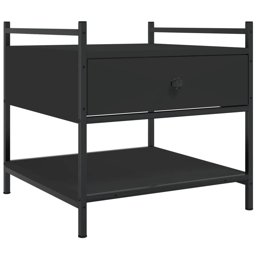 Tavolino da salotto | Tavolino da caff¨¨ | Tavolino da Soggiorno Nero 50x50x50 cm in Legno Multistrato