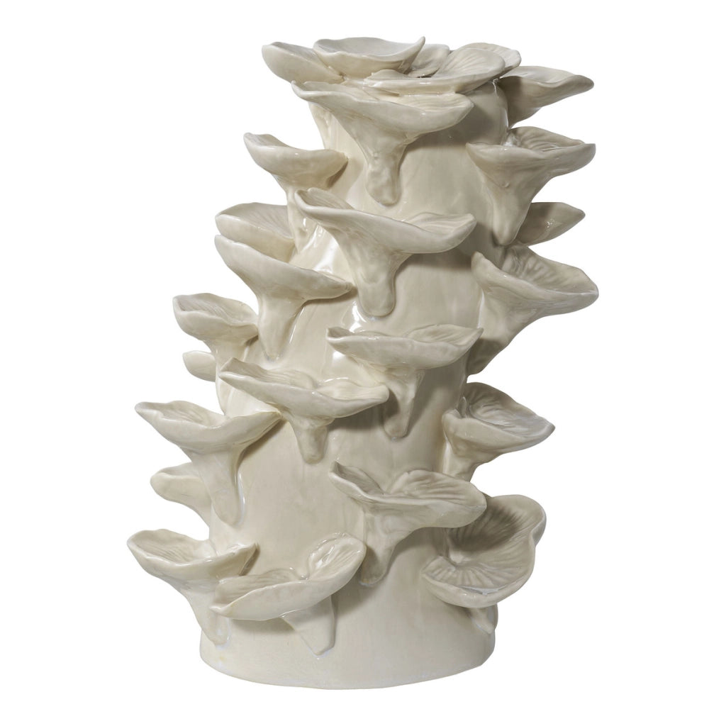 Vaso Decorativo Livorno, Beige, Gres, 15x18x24 cm