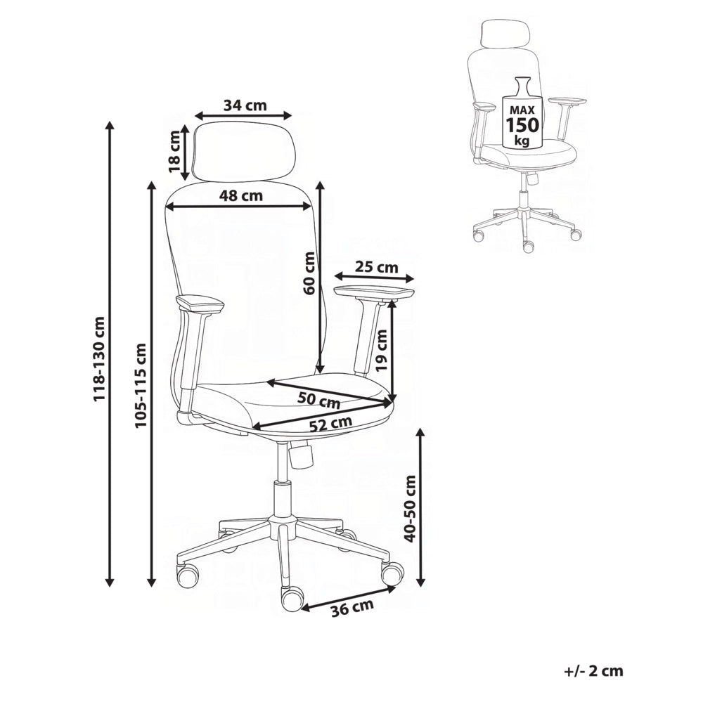 Sedia da ufficio in rete grigio, rotelle in plastica, girevole, schienale reclinabile, regolazione in altezza, braccioli, poggiatesta regolabile, moderna ed ergonomica