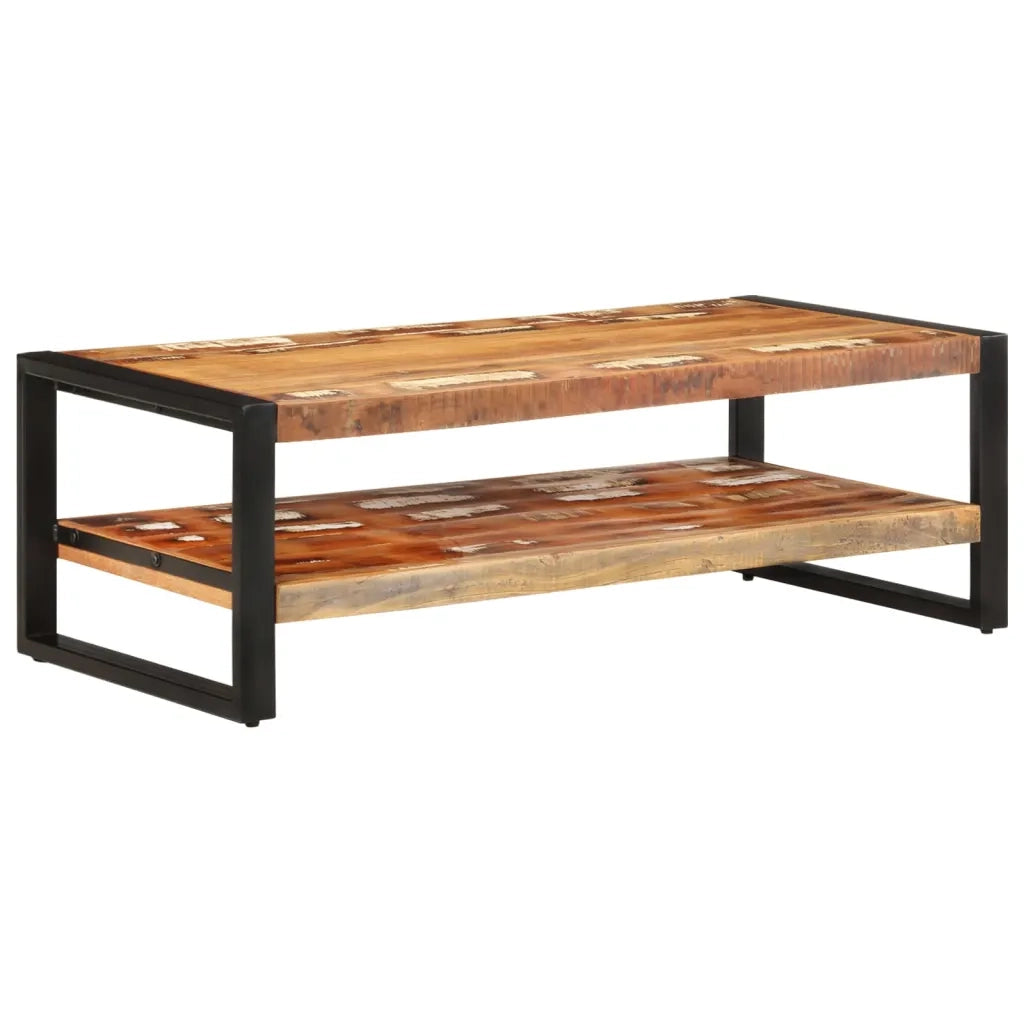 Tavolino da Salotto-Tavolino da soggiorno-Tavolo 120x60x40 cm in Legno Massello di Recupero