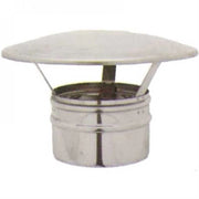 CANNA FUMARIA CAPPELLO PARAPIOGGIA CINESE INOX AISI304L DIAM.80mm STUFA PELLET - UNIVERSALE