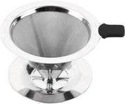 Doppio Caffè in Acciaio Inossidabile - Filtro a Maglia Finissima - Per 1-2 Caffè - Reutilizzabile - Ideale per Casa, Ufficio e Camping