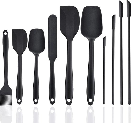 Set di schiacciapasta in silicone a 10 pezzi resistente al calore BPA-free non adesivo lavastoviglie