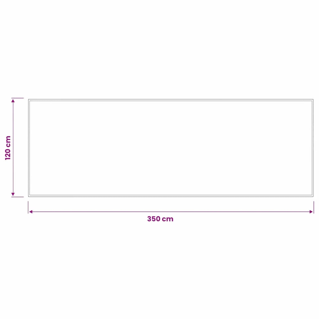 Tappetino Grigio Chiaro 350 x 120 cm 100% Poliammide 42045766