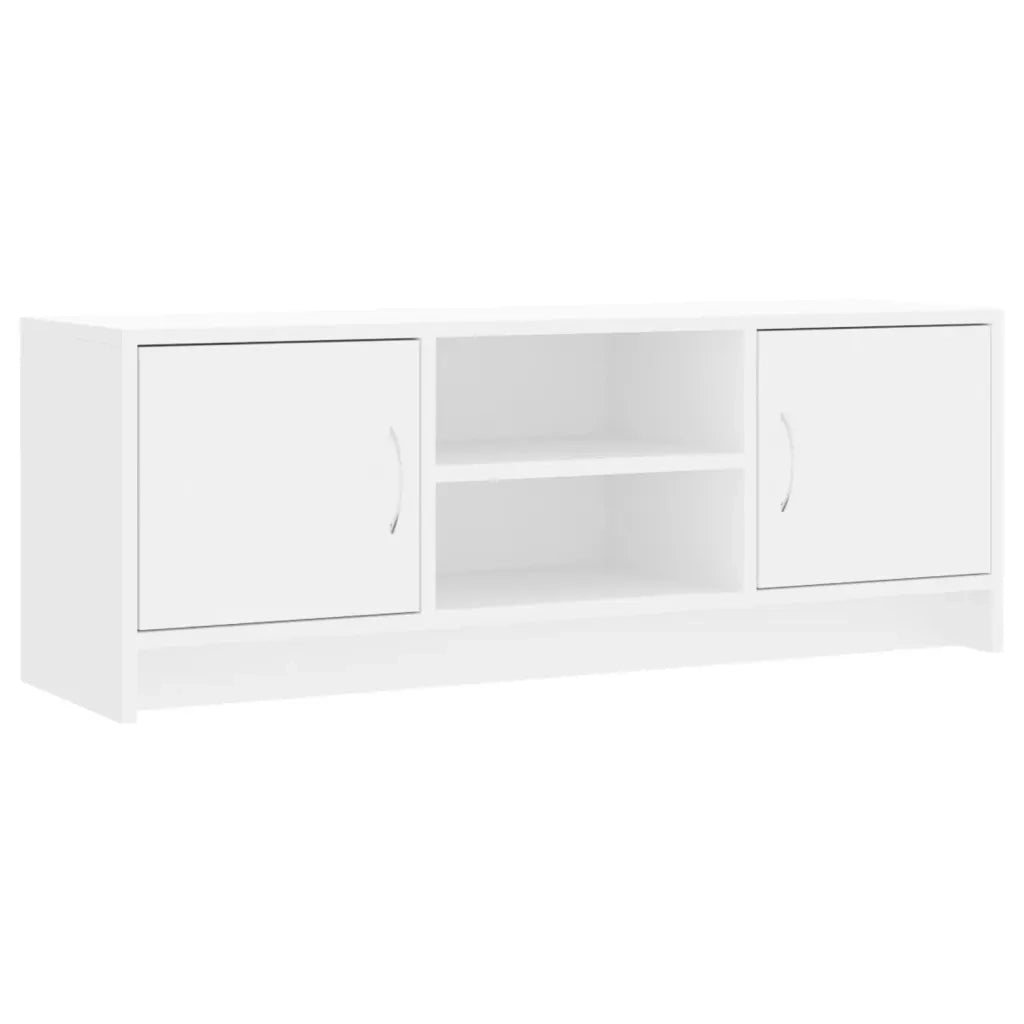 Mobile Porta TV Bianco 102x30x37,5 cm in Legno Multistrato 823253