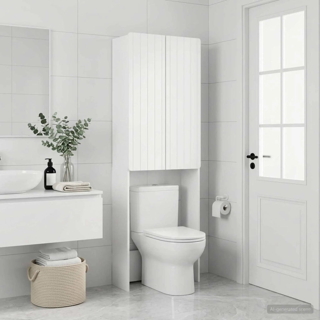 Mobile Bagno ZWOLLE Bianco 66 x 25,5 x 190 cm 896475