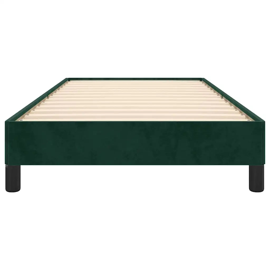 Giroletto senza Materasso Verde Scuro 80x200 cm in Velluto