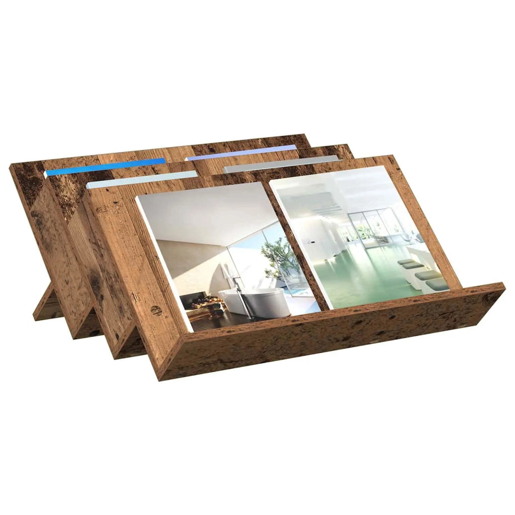 Scaffale per riviste Legno vecchio 65 x 53 x 28,5 cm CFW5605744