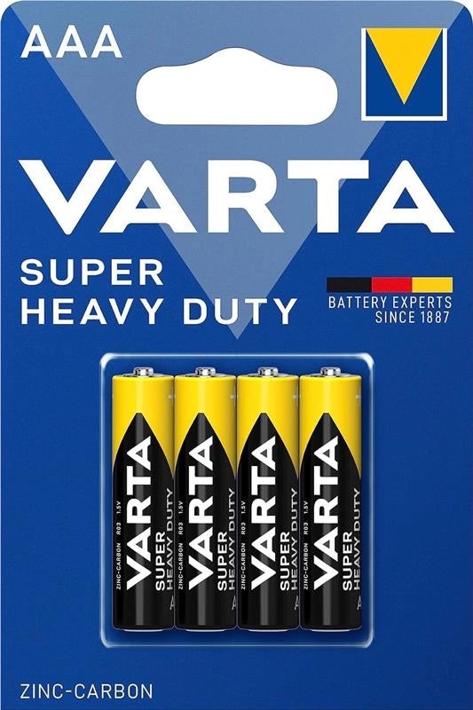 BATTERIE VARTA SUPERLIFE AAA CONFEZIONE DA 4PZ