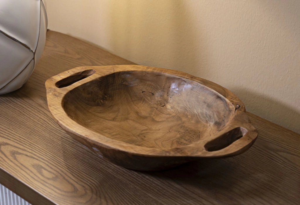 Svuotatasche Wan 37x26,5x7 cm in Teak Riciclato
