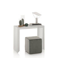 Pouf Imbottita 38x38x38 cm in Velluto Grigio