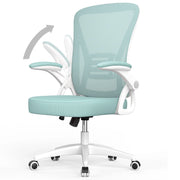 Sedia da ufficio ergonomica HAMLODY - con rotelle - Schienale regolabile con supporto lombare - Altezza regolabile - Verde