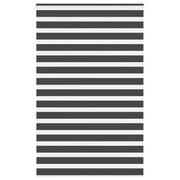 Tenda a Rullo Zebra Nero Larghezza Tessuto 145,9 cm Poliestere