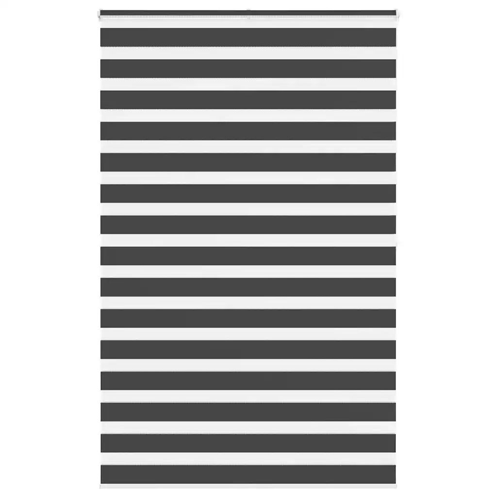 Tenda a Rullo Zebra Nero Larghezza Tessuto 145,9 cm Poliestere