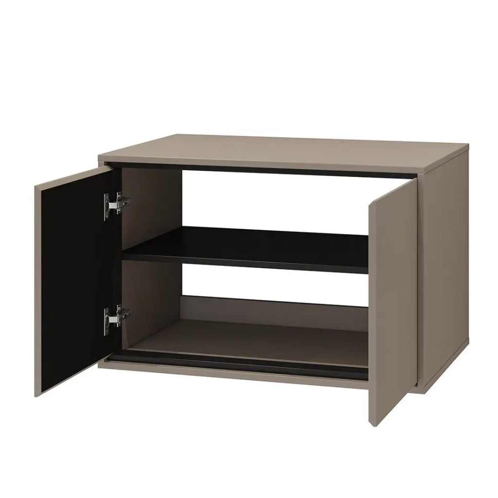 Mobile sottolavabo da bagno 80cm con 2 porte collezione GOBI colore marrone.