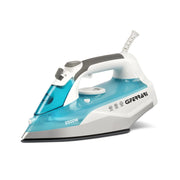 G3 ferrari g40021 ferro da stiro a vapore ermes, 2500 watt, piastra in ceramica, capacità 340cc, 150 g/min, funzione self-clean, anti-calcare e anti - sgocciolamento, 51 microfori, bianco/azzurro