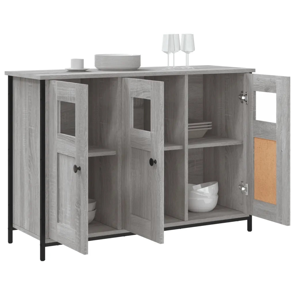 Credenza Grigio Sonoma 100x35x70 cm in Legno Multistrato 835522