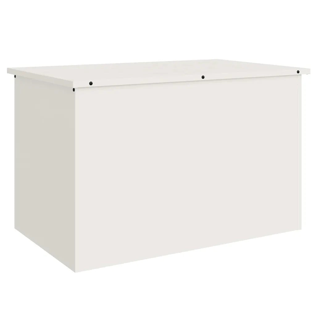Scatola di Stoccaggio Esterno Bianco 80 x 50,5 x 50 cm Acciaio 874568