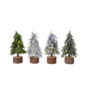 Mini albero ass d12 28cm - green bo prelit multi