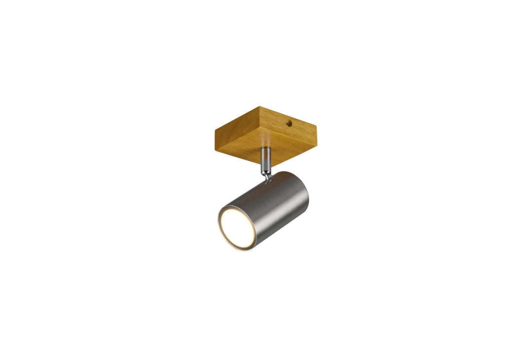 Spot da Interno a Led in Metallo Nickel Opaco