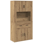 Credenza | Highboard rovere artigianale 80 x 33 x 150 cm Legno multistrato