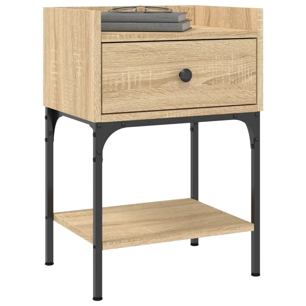 Set di 2 Comodini | Armadio da Notte | Mobiletto da notte Rovere Sonoma 40,5x31x60 cm in Legno Multistrato