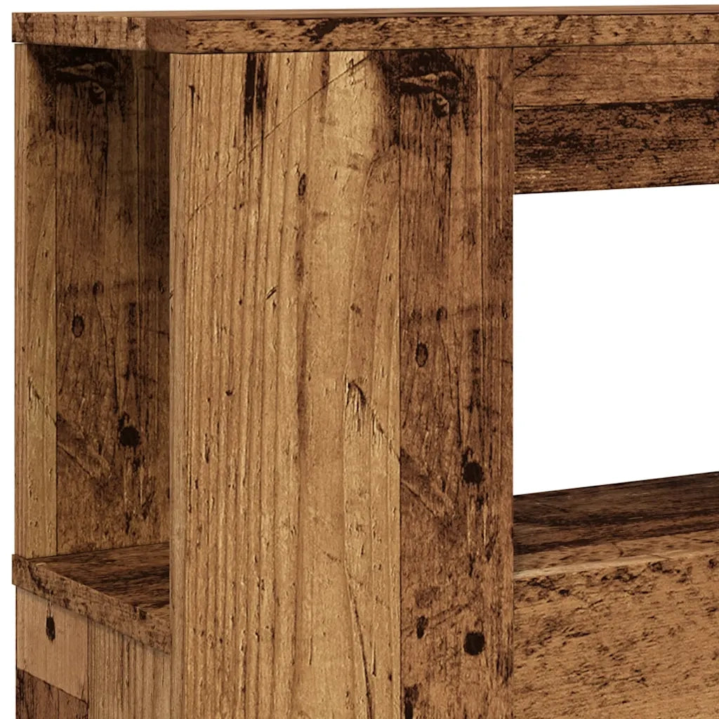 Testiera LED Legno Antico 120x18,5x103,5 cm Legno Multistrato 857684