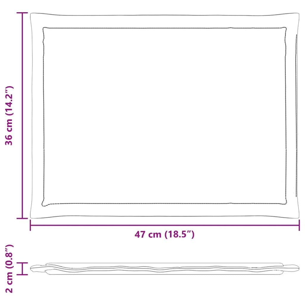 Cuscini per Seduta 4 pz | Cuscini per sedie Crema 47 x 36 x 2 cm Poliestere