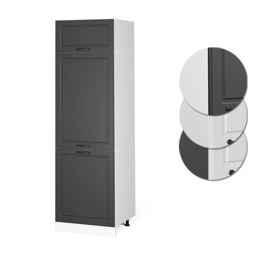 Vicco Armadio frigorifero Antracite casa di campagna 60 cm