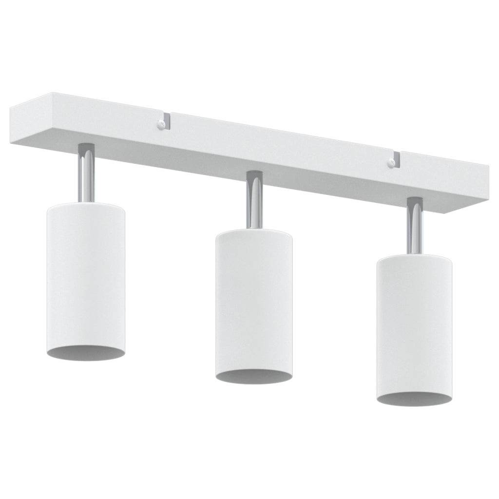 Farettone da soffitto 3 Vie Regolabile Bianco GU10