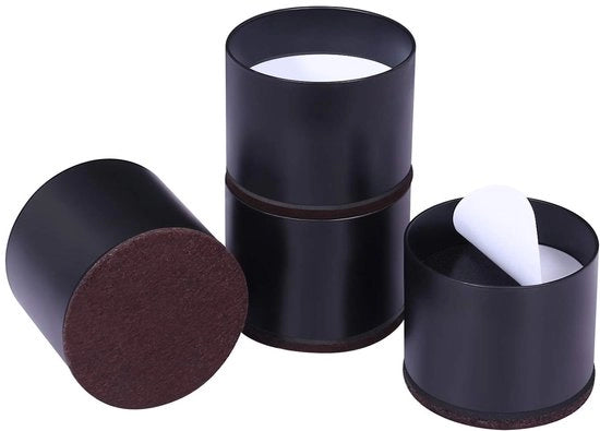 Aumentatori di altezza per mobili 30 cm - Set di 4 - Rondi - Protezione per pavimenti - Schiuma autoadesiva con cuscinetti di protezione