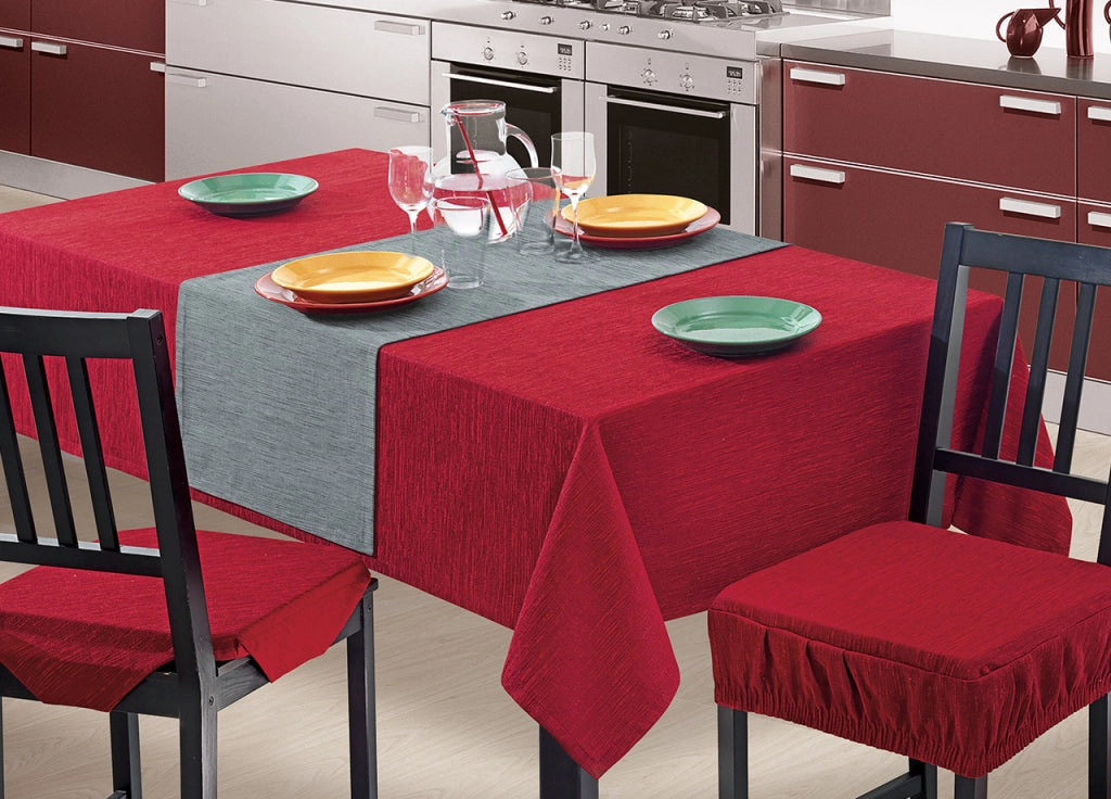 Copritavolo Salotto/Cucina Jacquard Modello Charme Made In Italy - 140x220 - Beige