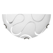 APPLIQUE CON DECORAZIONE 'ONDA' attacco E27 - decorazione a onde- 4 pezzi  - BricoGo