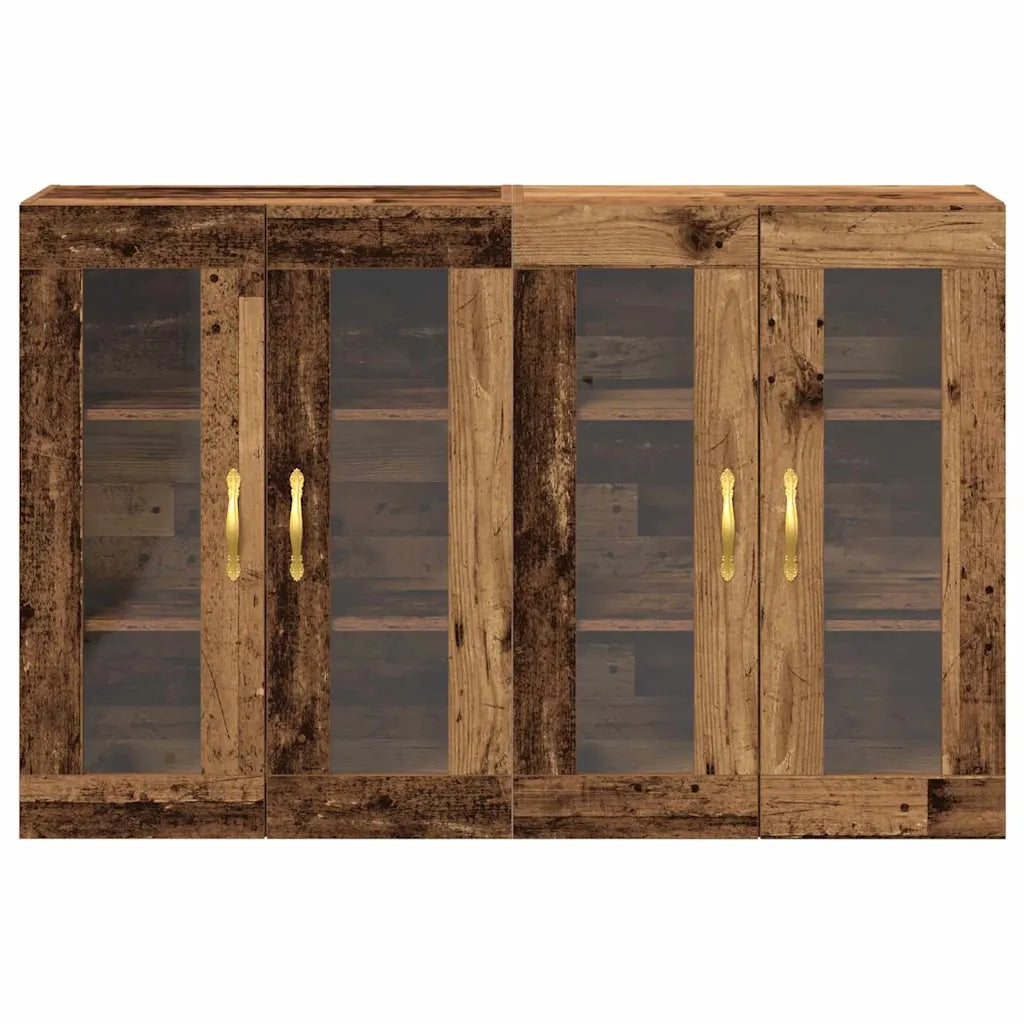 Armadi da Parete 2 pz Legno vecchio 69,5 x 34 x 90 cm CFW6620039