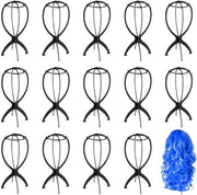 Supporto per Capelli 36 cm - Supporto per Capelli Rimosso - Supporto per Capelli in Plastica - Nero - per Capelli Lunghi - Sicuro e Fissato