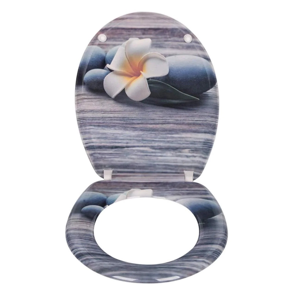 Sedile WC in Duroplast con abbassamento automatico in design decorativo 19_0000697