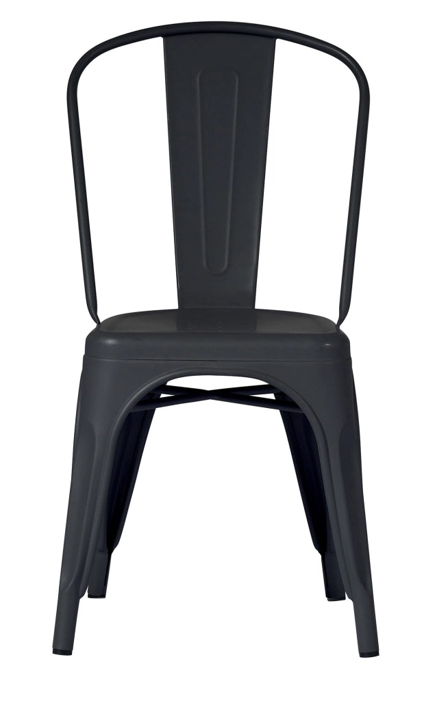 Sedia da Giardino 43x53x86 cm in Lamiera Piombo