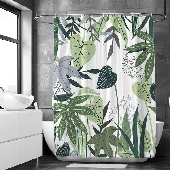 Tende da doccia impermeabili - 180x200 cm - Inclusi anelli - Antimuffa - Polyester - Facile da lavare - Tende da doccia per la camera da bagno
