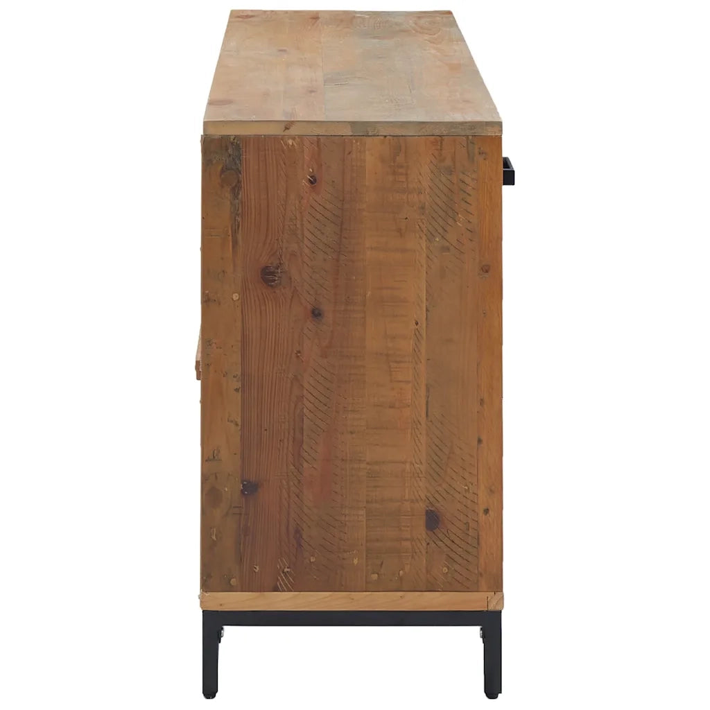 Credenza Marrone 110x35x70 cm in Legno Massello di Pino 349919