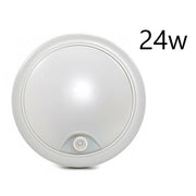 PLAFONIERA LED SOFFITTO ROTONDA 24W LUCE FREDDA SENSORE MOVIMENTO INFRAROSSI 175