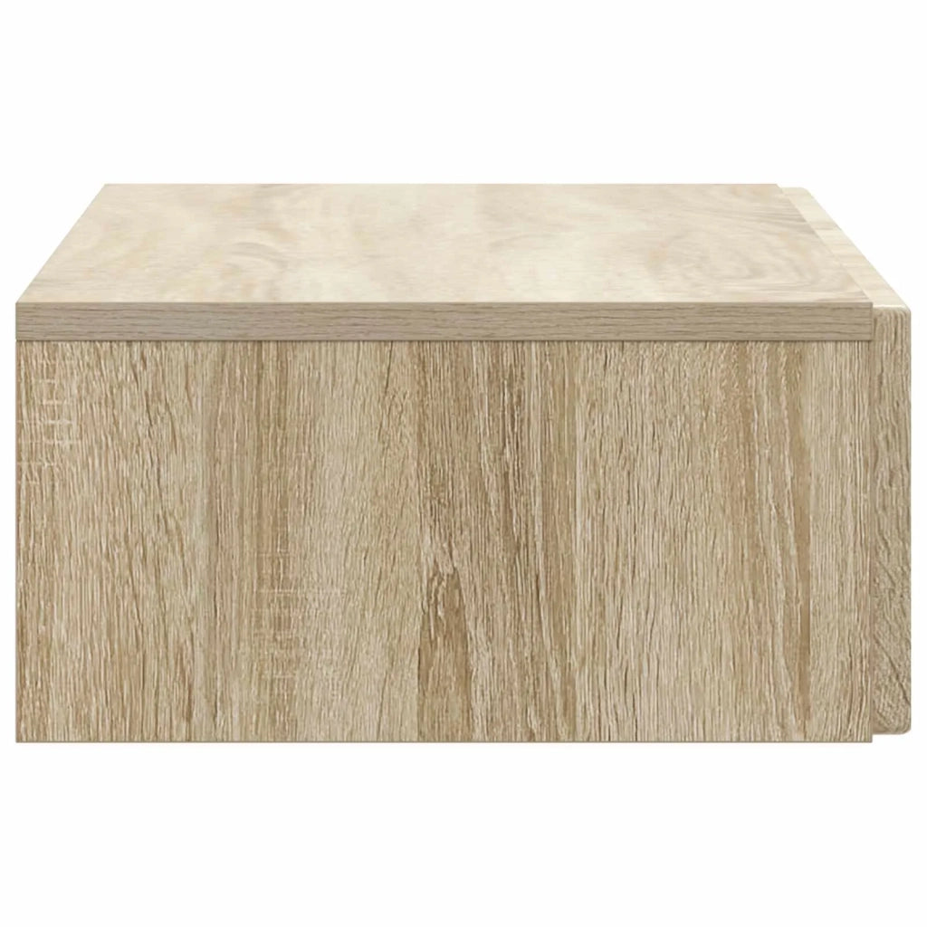 Tavolino da Parete Laterale Rovere Sonoma 87,5 x 34,5 x 17 cm