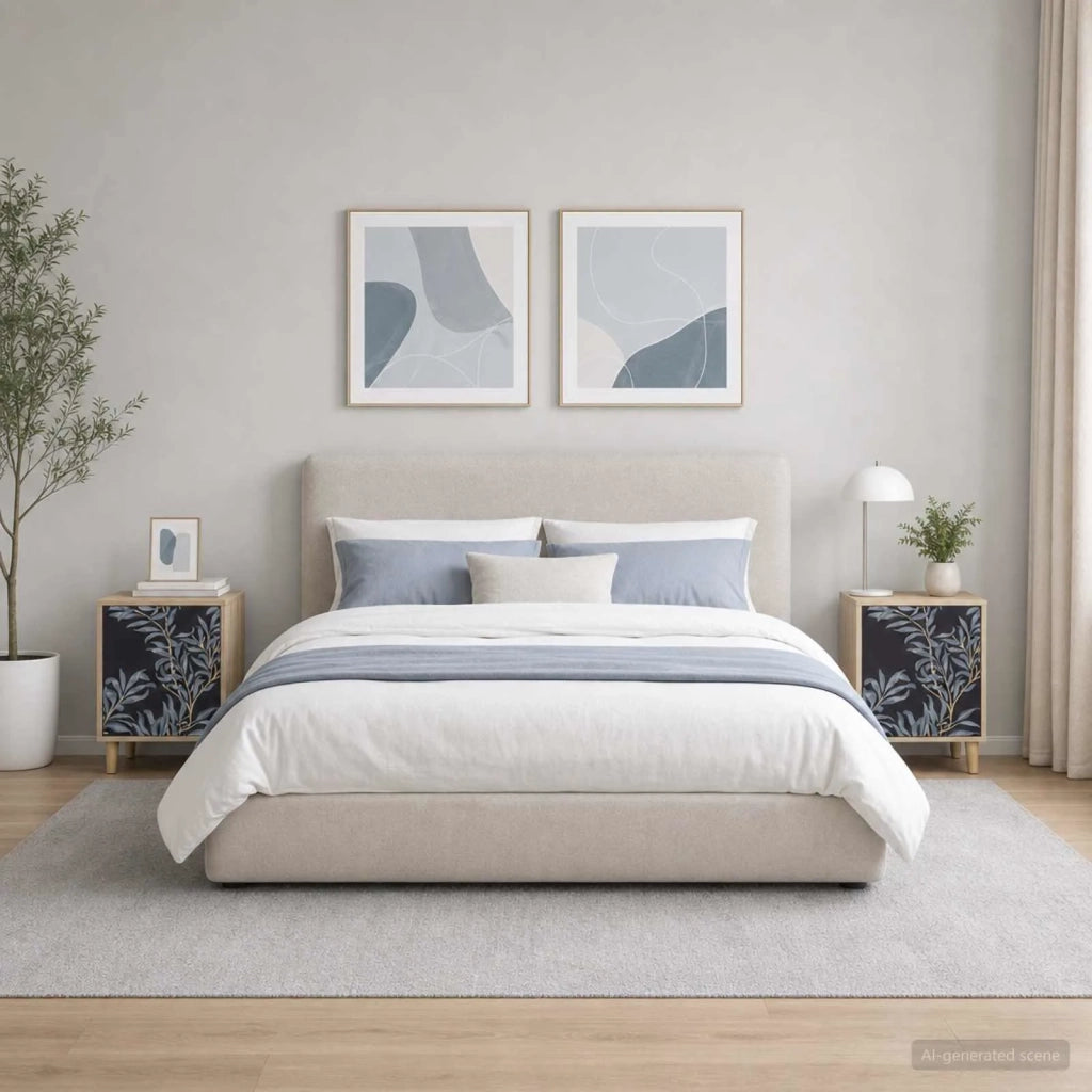 Armadio da Notte DOKKUM 2 pz Rovere Sonoma 36 x 33 x 50 cm 8007206