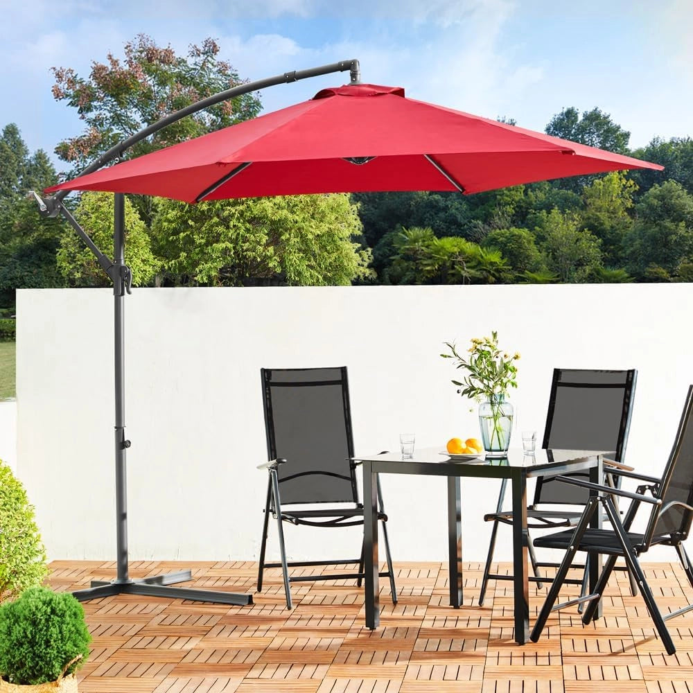 Ombrellone a Braccio Brazil Ø300cm UV50+ Manovella Idrorepellente Ombrelloni Giardino